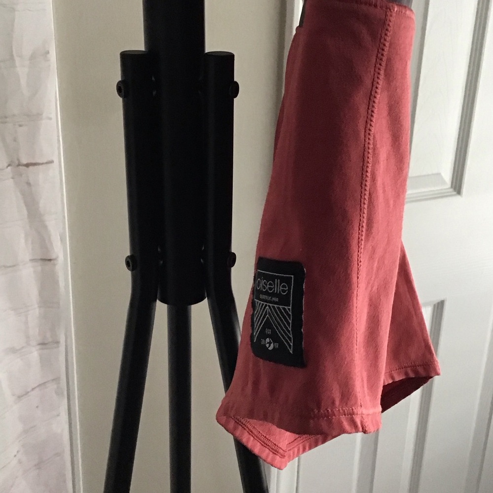 OISELLE Women's Athletic Coral and Gray Shorts - Picture 3 of 8